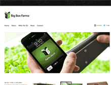 Tablet Screenshot of bigboxfarms.com